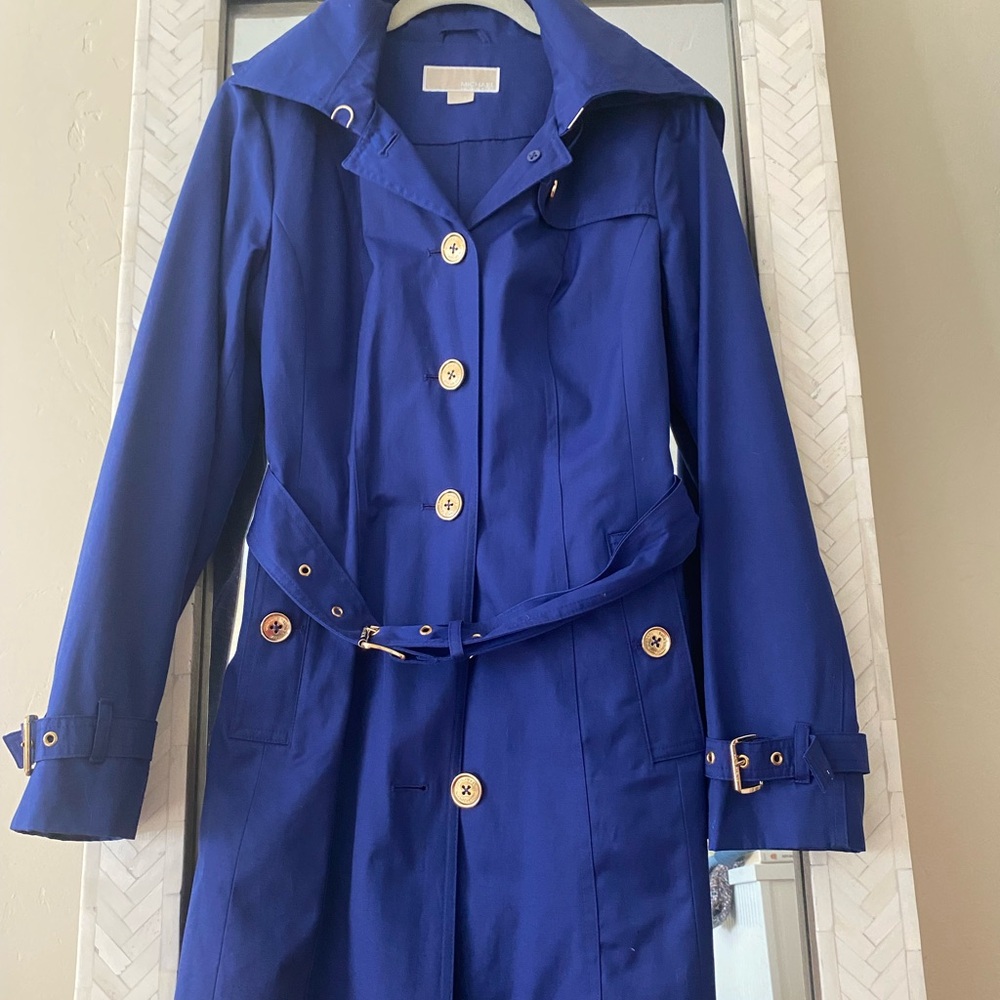 Women's Blue Trench Coat